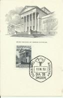 Carte Maximum - Argentina - Museo Ciencias Naturales - Buenos Aires - Lettres & Documents