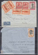 4 Brieven Van Belgisch Congo Gestempeld - Lettres & Documents