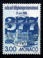 1996 INDICATIF TELEPHONIQUE INTERNATIONAL MONACO OBLITERE  #234# - Usati