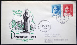 Norway 1968  Nurses  MiNr.574-75  FDC  (lot 1801) - FDC
