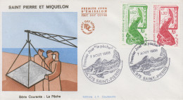 Enveloppe   FDC   1er   JOUR    SAINT  PIERRE  Et  MIQUELON   La  Pêche   1988 - FDC