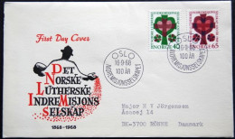 Norway 1968  Home Mission   MiNr.570-71  FDC  (lot 1647 ) - FDC