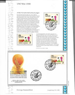 0058o: UNO Wien 1988, Welternährungsrat WFC, Welt Ohne Hunger, 2 Werte, Jeweils Auf ETB Mit FDC, **/o Ausgaben - Contre La Faim