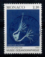 1992 PHYTOPLANCTON CERATIUM RANIPES MONACO OBLITERE VOIR SCAN #234# - Oblitérés