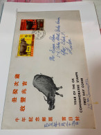 Hong Kong Stamp FDC TST Cover Association 1973 Ox New Year - Cartas & Documentos