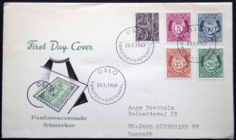 Norway 1969   MiNr.478-81y + 578  FDC  (lot 1786 ) - FDC