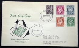 Norway 1969   MiNr.478-81y + 578  FDC  (lot 1919 ) - FDC