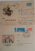 THEME PECHE -  RUSSIE - 2 Entiers Illustrés (enveloppes) Sur Ce Theme Dont 1 Ayant Circulé - Sin Clasificación