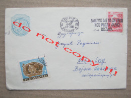 Yugoslavia Beograd / Envelope With Contents, Same Stamp Or Seal - Medjunarodni Kongres Vojne Medicine ( 1957 ) RARE !!!? - Lettres & Documents