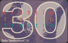 Schweden Chip 053 (60111/003) New Definitive Card 30 Units - BN On Front - C42144003 - SC7 - Svezia