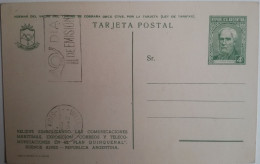 THEME PECHE - ARGENTINE - 1 Entier Illustré (carte) Sur Le Theme De La Pêche Avec Trident Avec Cachet 1er Jour - Postal Stationery