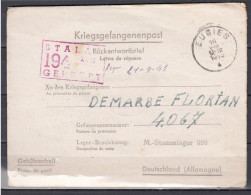 Kriegsgefangenenpost Van Eugies Naar Deutschland M Stammlager 398 Stalag 194 Gepruft - Briefe U. Dokumente