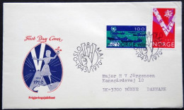 Norway 1970   25th Anniversary Of Liberation WW II. MiNr.606-07 FDC   (lot 1801 ) - FDC