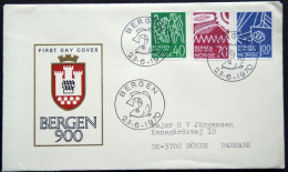 Norway 1970 900th Anniv Of Bergen  Minr.608-10  FDC  (  Lot 1786 ) - FDC