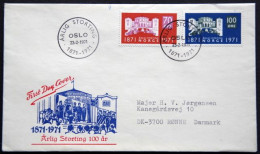 Norway 1971 Annual Parliamentary Periods  MiNr.621-22  FDC (lot 1796 ) - FDC