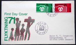 Norway 1971 International Aid To Refugees  MiNr.623-24  FDC (lot 1796 ) - FDC