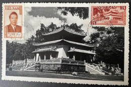 Carte Maximum Viet-Nam 1951 N° 6 Et 7  Du 23/10/1951 - Vietnam