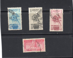 Liban: Année 1948, (réunion De L'unesco à Beyrouth)  Lot De 4 Valeurs PA N° 46/49 Oblitérés - Lebanon