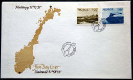 Norway 1974   Nordkapp Lindenes  MiNr.679-80 FDC (lot 2158) - FDC