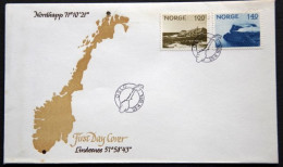 Norway 1974   Nordkapp Lindenes  MiNr.679-80 FDC (lot  1952) - FDC