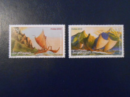 POLYNESIE YT 1042/1043 PIROGUES DE LA MER** - Unused Stamps