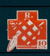 EMISIONES LOCALES GUERRA CIVIL , FES. 1 ** , NAVAS DE SAN JUAN ( JAÉN ) , SOCORRO ROJO INTERNACIONAL - Spanish Civil War Labels