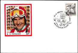 Autriche 1976. Jeux Olympiques D'Innsbruck. Reinhard Tritscher (1946-2018), Skieur Alpin. Dragon - Inverno1976: Innsbruck