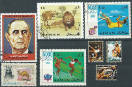 Ajman State Lot De 8 Timbres - Altri - Asia