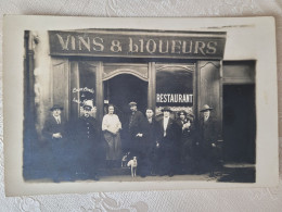 Carte Photo Restaurant Vins Liqueurs - Restaurantes