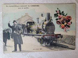 Souvenir De Cabour , Locomotive , Train - Cabourg