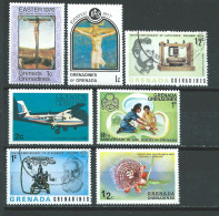 Archipel Des Grenadines Lot De 7 Magnifiques Timbres Oblitérés, Neufs Avec Charnière Et Neufs De 1975 À 77 - Grenade (1974-...)