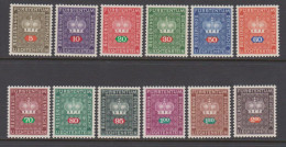 Liechtenstein 1968 S 45-56 ** Couronne - Dienstmarken