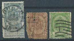 Armoiries Lot De 3 Timbres 1907 Belgique N° 81 à 83 - Other & Unclassified