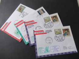 Österreich 1993 Und 94 Luftschiffpost / 2.Nikolaus-Luftschiffpost / Luftschiff HB-BKP 4 Belege In Die CSR Gesendet - Brieven En Documenten