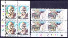 INDIA 2019 Mahatma Gandhi Ahimsa Parmo Dharma Dove Peace 2v Block Of 4 Set With Colour Code MNH P.O Fresh & Fine - Mahatma Gandhi