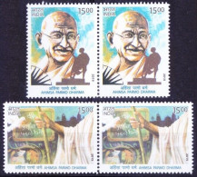 INDIA 2019 Mahatma Gandhi Ahimsa Parmo Dharma Dove Peace 2v Set MNH P.O Fresh & Fine - Mahatma Gandhi