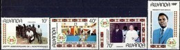 Rwanda Ruanda 1987 OCBn° 1301-1304 *** MNH  Cote 8,50 Euro - Unused Stamps