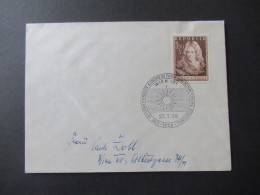 Österreich 1956 Nr.1028 FDC Sonderstempel Internationaler Kongress Für Wohnungswesen Und Städtebau - Storia Postale