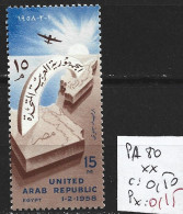 EGYPTE PA 80 ** Côte 0.50 € - Airmail