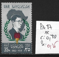 EGYPTE PA 87 ** Côte 0.80 € - Airmail