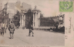 TURQUIE - EMPIRE OTTOMAN - CONSTANTINOPLE STAMBOUL - 29-11-1904 - PORTE D'ENTREE DU GALATA SERAIL - PERA - POUR LA FRANC - Cartas & Documentos