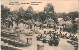 CPA Carte Postale Congo Ex Belge  Leopoldville Chameaux Porteurs 1919  VM75785ok - Congo Belge
