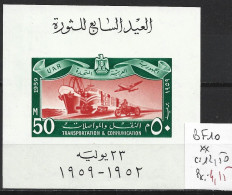 EGYPTE BF 10 ** Côte 12.50 € - Blocs-feuillets