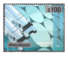 #75343 ARGENTINA 2023 NEW EMERGENCY DEFINITIVES OVERPRINTED ALUMINIUM INDUSTRY 100 Ps  MNH - Unused Stamps