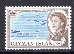 Cayman Islands 1962-64 Pictorials - 2d Map Of Cayman Islands HM (SG 168) - Cayman Islands
