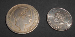 Lot 100 Francs 1952 Algérie Française + Polynésie Française 10 Francs 1972 - Algerije