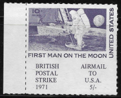 1971 Great Britain British Postal Strike 1971  ** MNH ** Airmail To USA 5L ** - Emissione Locali
