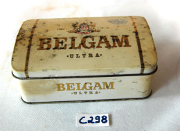 C298 Ancienne Boite Publicitaire - Belgam Ultra - Scatole