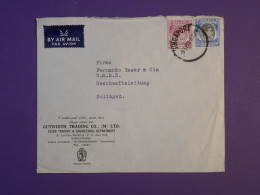 DG2 MALAYA BELLE LETTRE  1953  SINGAPORE A  SOLINGEN GERMANY  +AFF. INTERESSANT++ +++ - Malaya (British Military Administration)