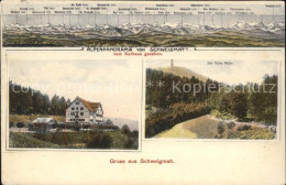 41613475 Schweigmatt Alpenpanorama Blick Vom Kurhaus Hohe Moehr Schweigmatt - Schopfheim